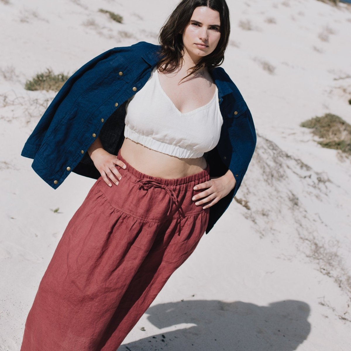 SCALA linen bustier top - notPERFECTLINEN EU