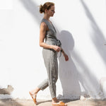 Sleeveless MARGARET wrap linen jumpsuit - notPERFECTLINEN EU