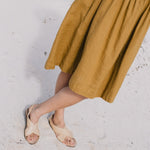 Sleeveless midi MAMA linen dress - notPERFECTLINEN EU