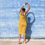 VALLEY front brass snaps linen dress - notPERFECTLINEN EU