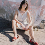 VALLEY front brass snaps linen dress - notPERFECTLINEN EU