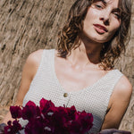 VALLEY front brass snaps linen dress - notPERFECTLINEN EU