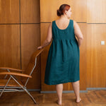 VALLEY front brass snaps linen dress - notPERFECTLINEN EU