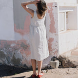 VALLEY front brass snaps linen dress - notPERFECTLINEN EU