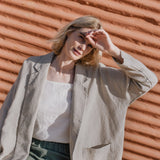 VICTORIA-2 oversized linen jacket - notPERFECTLINEN EU
