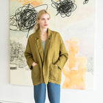 VICTORIA-2 oversized linen jacket - notPERFECTLINEN EU