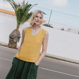 VIENNA-2 linen tank top - notPERFECTLINEN EU