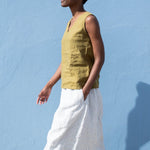 VIENNA-2 linen tank top - notPERFECTLINEN EU