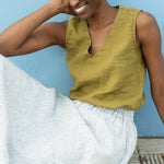 VIENNA-2 linen tank top - notPERFECTLINEN EU