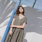 VOLUME-3 oversized linen dress with short sleeves - notPERFECTLINEN EU