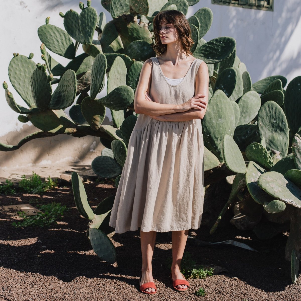 VOLUME oversized linen dress - notPERFECTLINEN EU