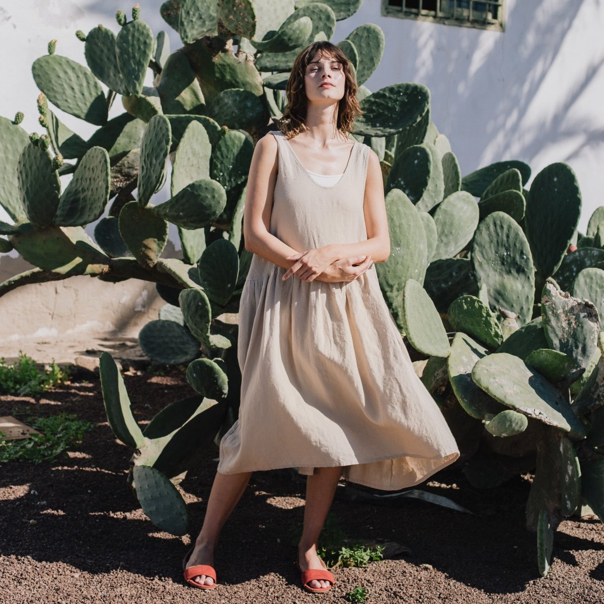 VOLUME oversized linen dress - notPERFECTLINEN EU