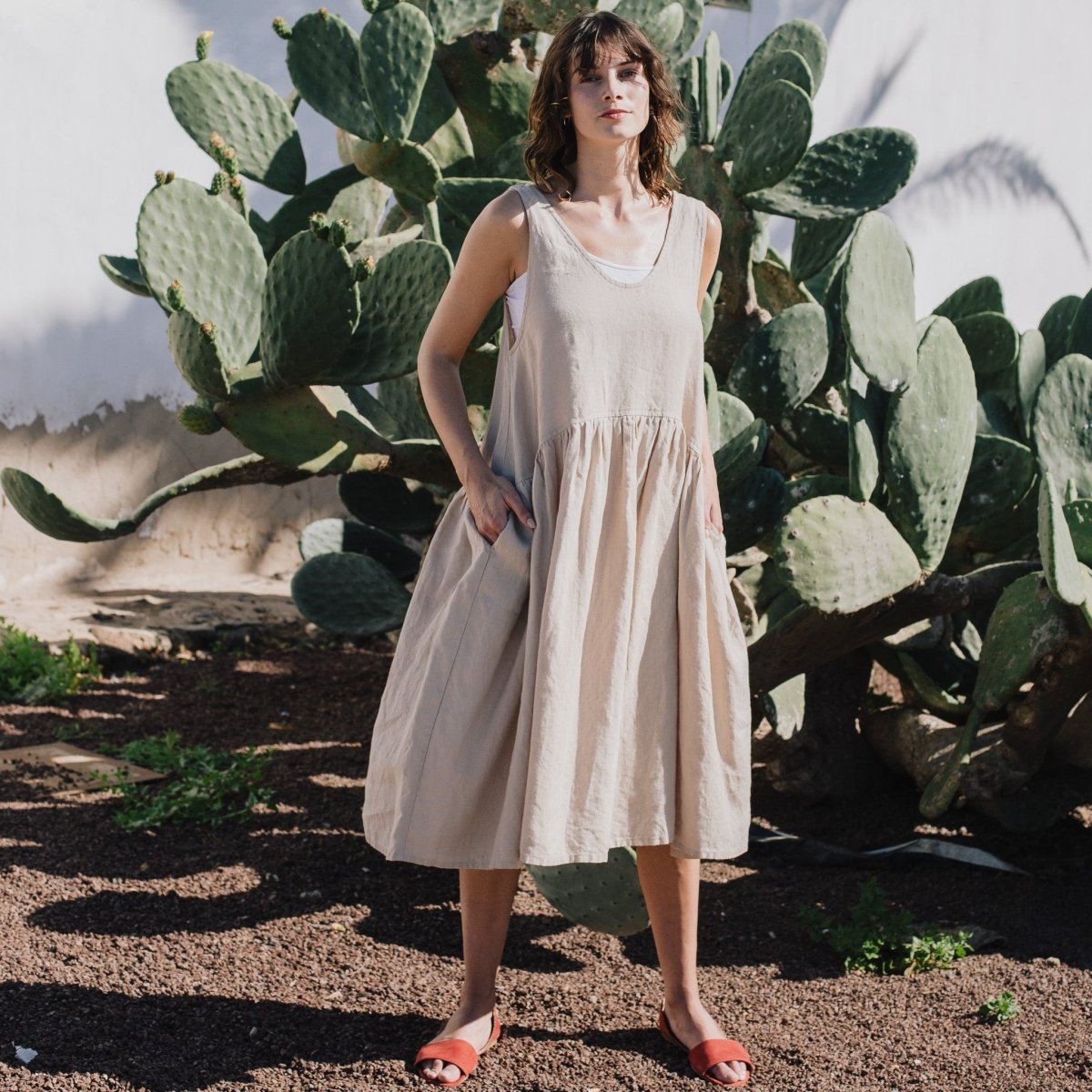 VOLUME oversized linen dress - notPERFECTLINEN EU