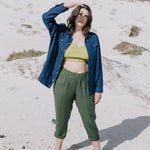 YAMBA cropped linen pants - notPERFECTLINEN EU