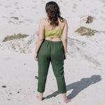 YAMBA cropped linen pants - notPERFECTLINEN EU