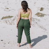 YAMBA cropped linen pants - notPERFECTLINEN EU