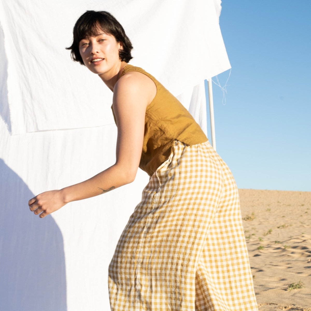 YORK light weight palazzo linen pants - notPERFECTLINEN EU